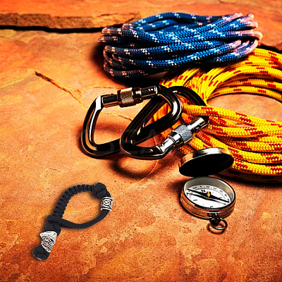 Handmade Nylon Parachute Cord for Men HJEW-WH0043-66AS-02-1