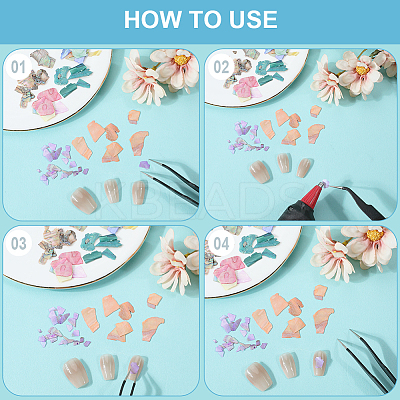 Ocean Theme Natural Shell & Resin & Plastic & Alloy Nail Art Decoration MRMJ-CP0001-34C-1
