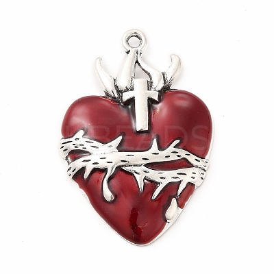 Alloy Enamel Pendants FIND-A028-01AS-02-1