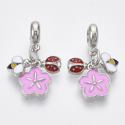 Alloy European Dangle Charms MPDL-T004-12P-1