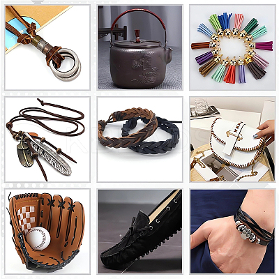 5M Cowhide Leather Cords for DIY Craft WL-GF0001-25A-02-1
