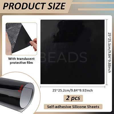 Self-adhesive Silicone Sheets DIY-WH0349-407E-01-1
