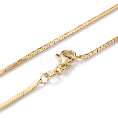 Brass Snake Chain Necklaces LS-X-NJEW-I247-03G-1