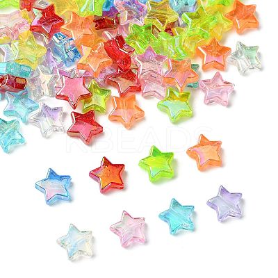 90Pcs 9 Colors Eco-Friendly Transparent Acrylic Beads TACR-FS0001-63-1