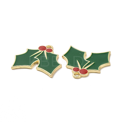 Christmas Theme Rack Plating Alloy Enamel Pendants X-PALLOY-O109-20LG-1