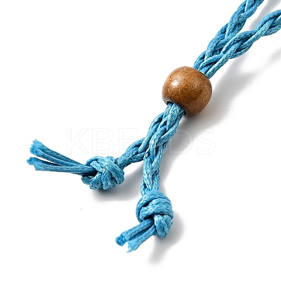 Braided Wax Rope Cord Macrame Pouch Necklace Making NJEW-J007-07-1
