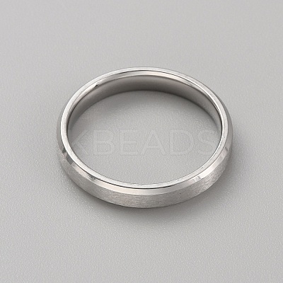 201 Stainless Steel Simple Plain Band Ring for Men Women RJEW-WH0015-06E-1