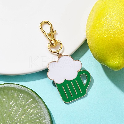 Alloy Enamel Pendant Decorations HJEW-JM01492-1