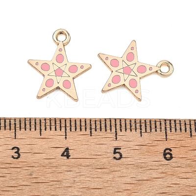 Alloy Enamel Pendants ENAM-G235-16G-04-1