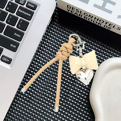 1Pc Imitation Leather Keychain AJEW-CL0001-09C-1