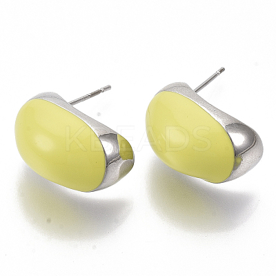 (Jewelry Parties Factory Sale)Alloy Enamel Stud Earring EJEW-N012-14P-1