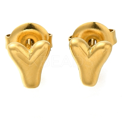 304 Stainless Steel Stud Earrings EJEW-I316-01G-Y-1