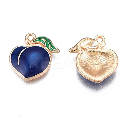 Rack Plating Alloy Enamel Pendants ENAM-S126-143A-1