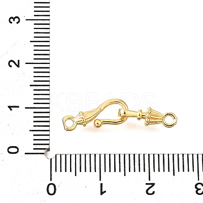 Brass Hook and S-Hook Clasps KK-D356-21G-1
