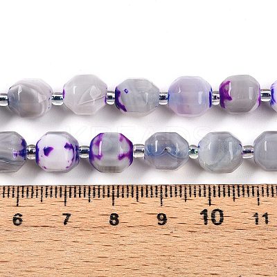 Natural Agate(Dyed) Beads Strands G-T141-05A-1