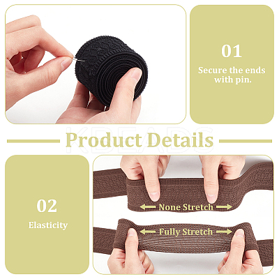 5M 5 Colors Polyester Thick Elastic Wide Band SRIB-AR0001-12-1