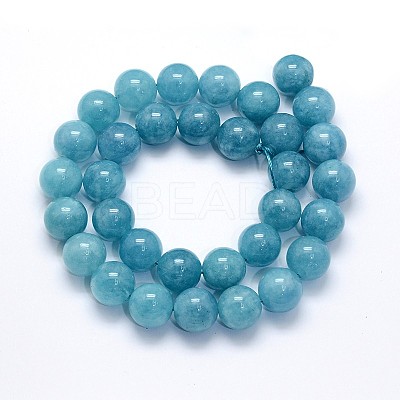 Natural Blue Quartz Beads Strands G-O047-07-6mm-1
