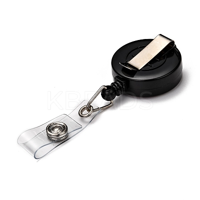 Flat Round ABS Plastic Badge Reel AJEW-I053-37I-1