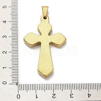 304 Stainless Steel Charms with Rhinestone STAS-Q343-16G-1