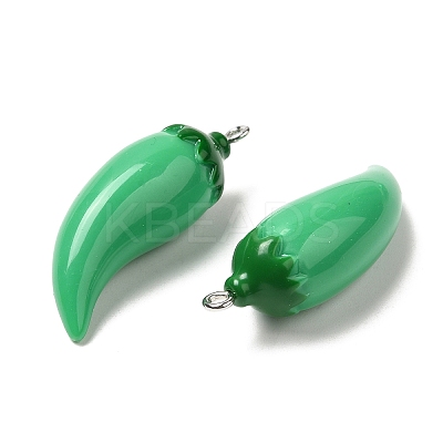 Opaque Resin Imitation Vegetables Pendants CRES-Z003-04A-1