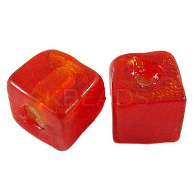 Handmade Silver Foil Glass Beads SLC006J-1
