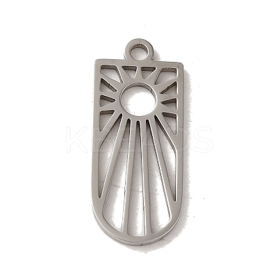 Non-Tarnish 201 Stainless Steel Pendants STAS-E211-08P-1