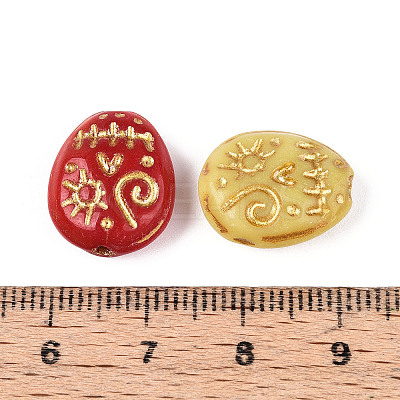 Skull Glass Beads GLAA-T025-53M-01-1