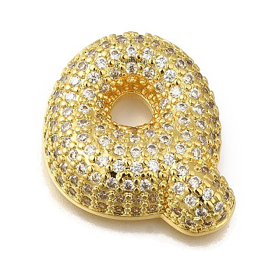 Brass with Cubic Zirconia Pendants KK-Q818-02Q-G-1
