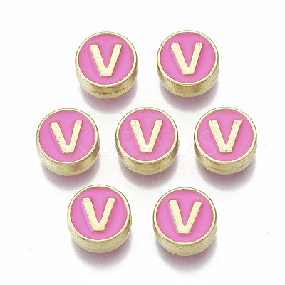 Alloy Enamel Beads X-ENAM-S122-028V-NR-1