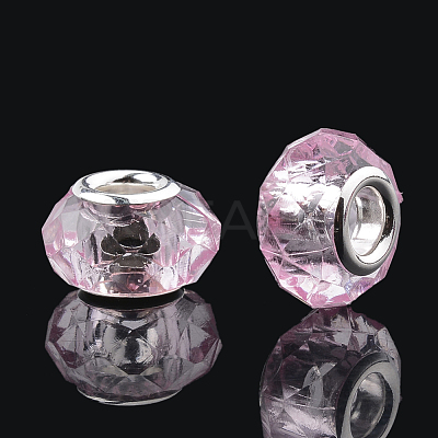 Acrylic European Beads GPDL-S040-07-1