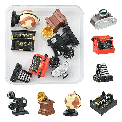 7Pcs 7 Style Retro Resin Display Decoration RESI-FS0001-47-1