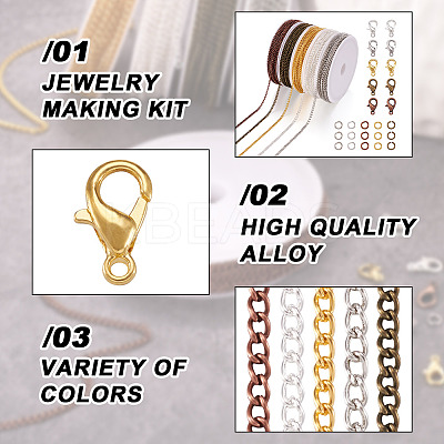 DIY Chain Necklace Making Kit DIY-BT0001-39-1