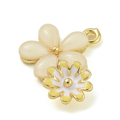 Rack Plating Alloy Enamel Pendants FIND-M033-08A-01-1