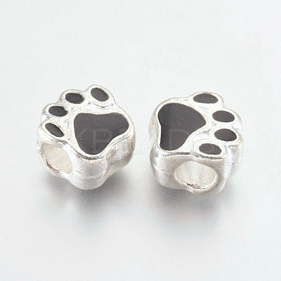 Alloy Enamel European Beads ENAM-J061-12S-1