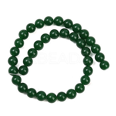 Dyed Natural White Jade Imitation Malaysia Jade Beads Strands G-C270-B01-10mm-01-1