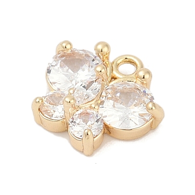 Brass Micro Pave Cubic Zirconia Pendants KK-Z094-16G-02-1