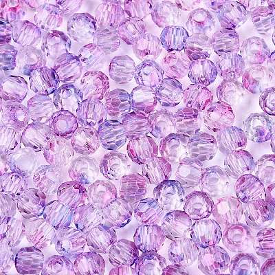 Baking Paint Electroplate Transparent Glass Seed Beads SEED-N006-07J-1