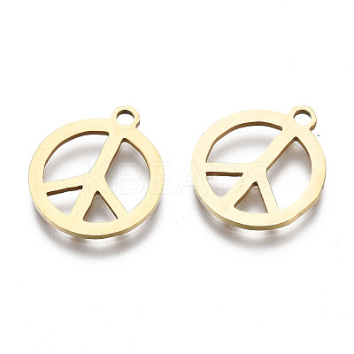 201 Stainless Steel Charms STAS-T044-215G-1