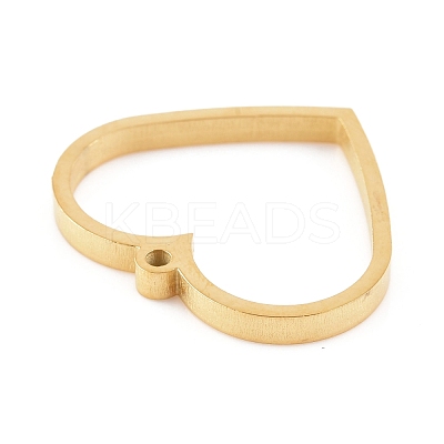 Ion Plating(IP) 304 Stainless Steel Open Back Bezel Pendants STAS-K208-09G-1