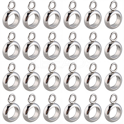100Pcs 201 Stainless Steel Tube Bails STAS-SC0010-75-1