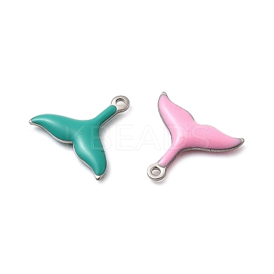 304 Stainless Steel Enamel Charms STAS-Q363-14A-P-1
