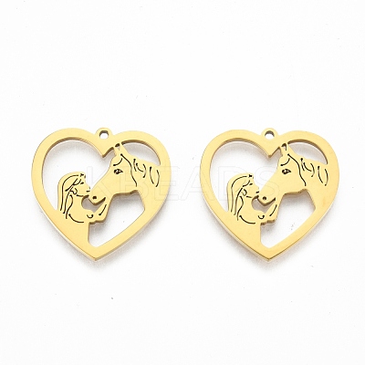 Ion Plating(IP) 201 Stainless Steel Pendants STAS-N098-118LG-1