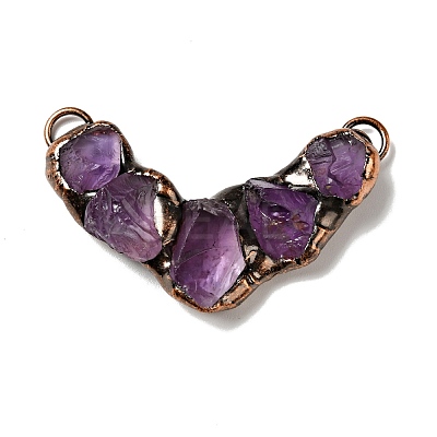 Natural Amethyst Nuggets Big Pendants G-D468-43R-02-1