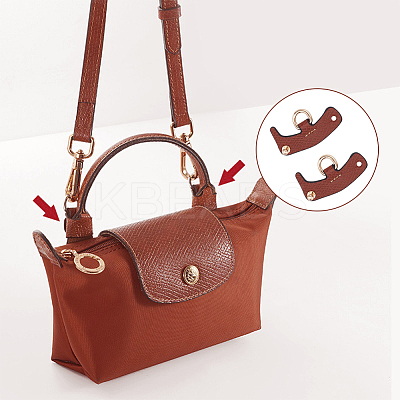 Leather Bag Handles & Undamaged Bag Triangle Buckle Connector FIND-WH0191-12A-1