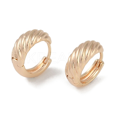 Brass Hoop Earrings for Women EJEW-L292-002G-1