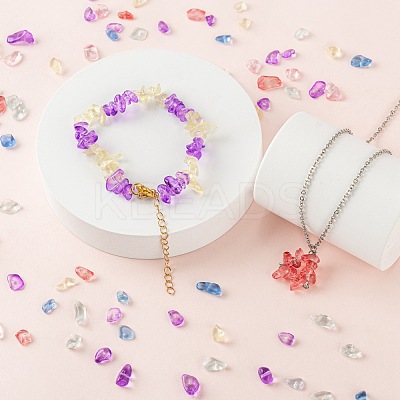 6 Colors Imitation Aquamarine Glass Beads & Baking Paint Glass Beads GLAA-FS0001-08-1