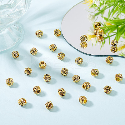 100Pcs Tibetan Style Alloy Beads TIBEB-GO0001-11-1