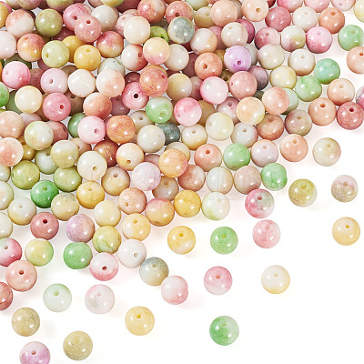 220Pcs 11 Colors Dyed Handmade Lampwork Beads LAMP-TA0001-41B-1
