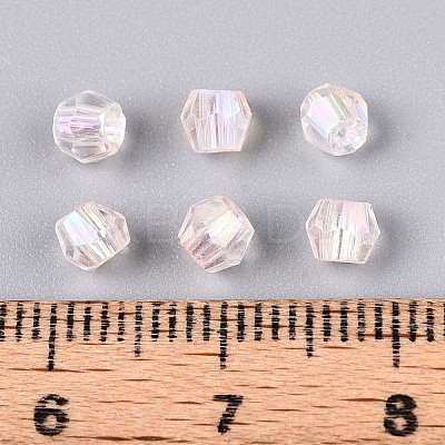 Transparent Spray Painted Glass Beads X1-EGLA-N018-4mm-08-1