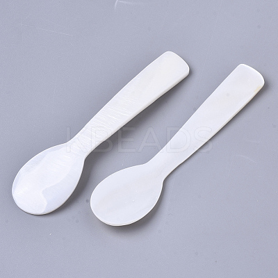 Natural Freshwater Shell Spoons SSHEL-N034-49C-01-1